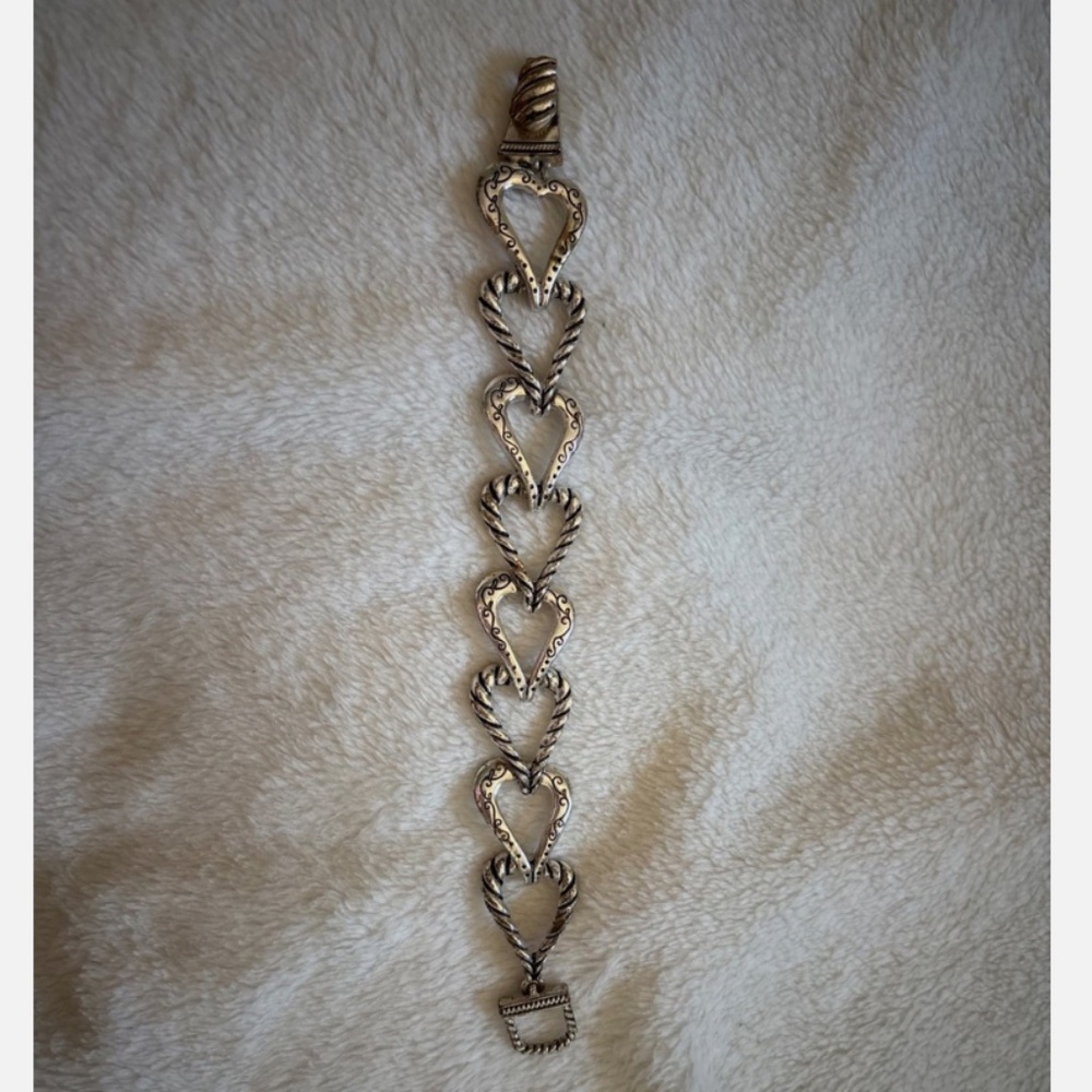 Silver heart bracelet